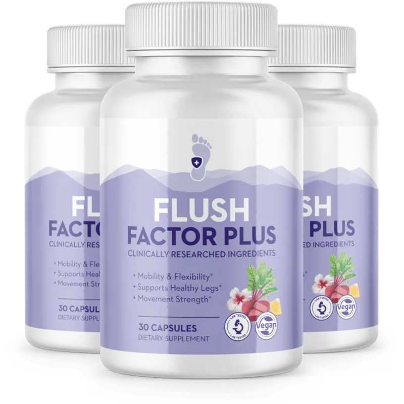 Flush Factor Plus Joint & Mobility Health — 3 Bottle / 90 Day Pack