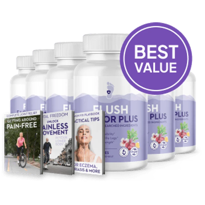 Flush Factor Plus Joint & Mobility Health — 6 Bottle / 180 Day Pack
